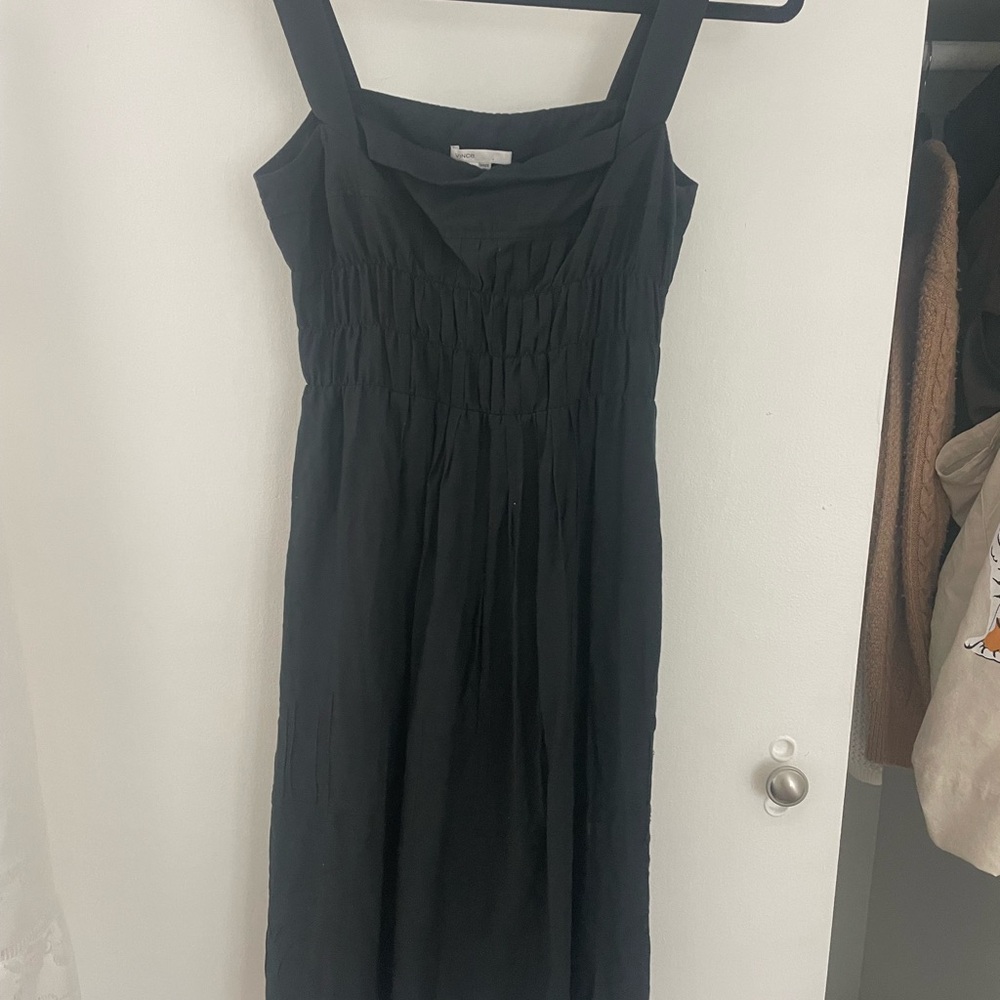 Vince black cotton dress